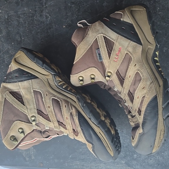 LL Bean Dry Lex Trail X Leather Hiking Boots Mens Sz 12 No Laces